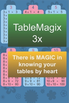 Paperback TableMagix 3x - There is MAGIC in Knowing Your Tables by Heart: Know your 3x table by heart Book