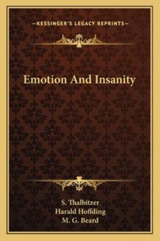 Paperback Emotion And Insanity Book