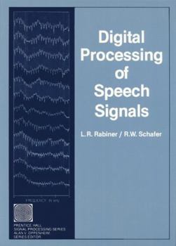 Paperback Digital Processing of Speech Signals Book