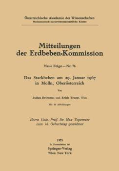 Paperback Das Starkbeben Am 29. Januar 1967 in Molln, Oberösterreich [German] Book