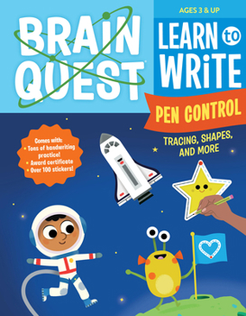 Paperback Brain Quest Learn to Write: Pen Control, Tracing, Shapes, and More Book