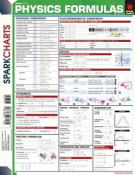 Paperback Physics Formulas (Sparknotes Sparkcharts) Book