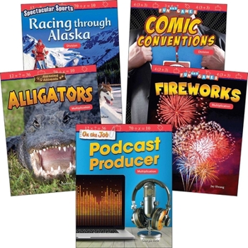 Paperback Multiplication & Division: Grades 4-5 (5-Book Set) Book