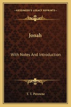 Paperback Jonah: With Notes And Introduction Book