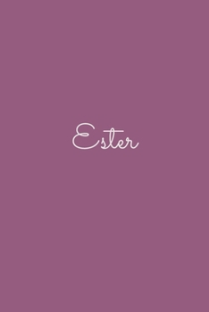 Ester: notebook with the name on the cover, elegant, discreet, official notebook for notes, dot grid notebook,
