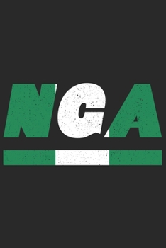 NGA: Nigeria Notizbuch mit punkteraster 120 Seiten in weiß. Notizheft mit der nigerianischen Flagge (German Edition)