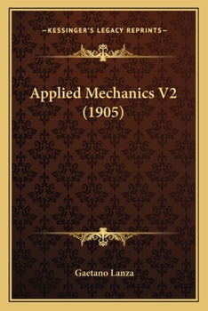 Paperback Applied Mechanics V2 (1905) Book