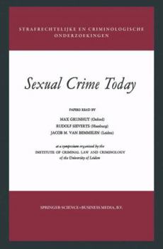 Paperback Sexual Crime Today Book