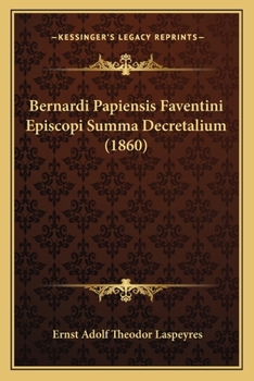 Paperback Bernardi Papiensis Faventini Episcopi Summa Decretalium (1860) [Latin] Book