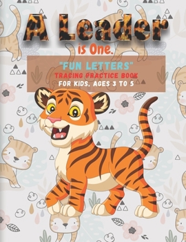 Paperback FUN LETTERS Tracing Practice Book: Activity Book for Kids, Ages 3 to 5, Large Paper, Trace the Letter Book, Quiet Time for You and Fun for Kids Book