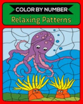Paperback Color By Number Relaxing Patterns: 50 Unique Color By Number Design for drawing and coloring Stress Relieving Designs for Adults Relaxation Creative h Book