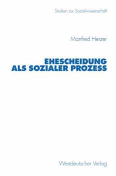 Paperback Ehescheidung ALS Sozialer Prozeß [German] Book