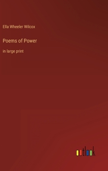 Hardcover Poems of Power: in large print Book