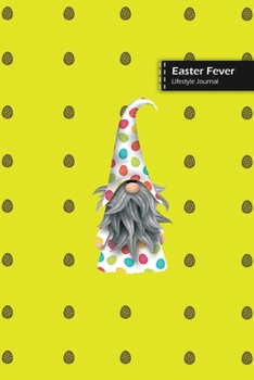 Easter Fever Lifestyle Journal, Blank Write-in Notebook, Dotted Lines, Wide Ruled, Size (A5) 6 x 9 In (Yellow)