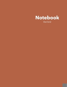 Paperback Dot Grid Notebook: Stylish Maple Glaze Notebook, 120 Dotted Pages 8.5 x 11 inches Large Journal - Softcover Color Trends Collection Book