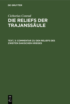 Hardcover Commentar Zu Den Reliefs Des Zweiten Dakischen Krieges [German] Book