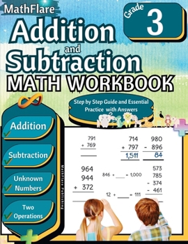 Paperback Addition and Subtraction Math Workbook 3rd Grade: Addition and Subtraction Grade 3 with Regrouping Activities Book
