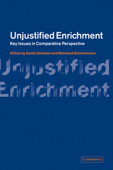 Paperback Unjustified Enrichment: Key Issues in Comparative Perspective Book