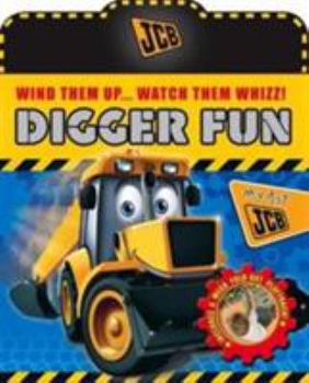 Hardcover My 1st JCB WIND THEM UP....WATCH THEM WHIZZ! DIGGER FUN Book