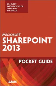 Paperback Microsoft Sharepoint 2013 Pocket Guide Book