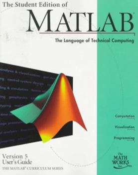 Paperback The Student Edition of MATLAB Version 5 User's Guide Book