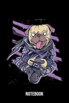 Notebook: Pug Notebook Blank Line Do Lover Journal Lined with Lines 6x9 120 Pages Checklist Record Book Cute Funny Dog Lovers Take Notes Gift for Dog ... Men Women Kids Christmas Gift for Pug Lover