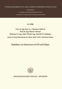 Paperback Reduktion Von Eisenerzen Mit Öl Und Erdgas [German] Book