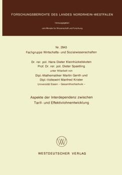 Paperback Aspekte Der Interdependenz Zwischen Tarif- Und Effektivlohnentwicklung [German] Book