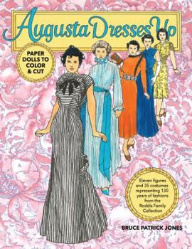 Paperback Augusta Dresses up Paper Dolls to Color and Cut Book