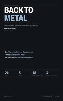 Back to Metal: How a company leaves the cloud, one move at a time