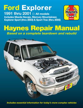 Paperback Ford Explorer, Mazda Navajo & Mercury Mountaineer 1991-01, Explorer Sport 2000-03 & Explorer Sport Trac 2001-05 Book