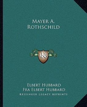 Paperback Mayer A. Rothschild Book