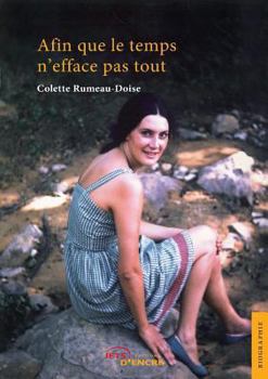 Paperback Afin que le temps n'efface pas tout [French] Book