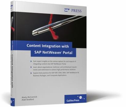 Hardcover Content Integration with SAP NetWeaver Portal Book