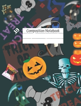 Composition Notebook: Halloween Cover Design, Blank Lined Journal for School, Students, Teachers, Journal Gift for Diary and Creative Writing (vol. 5)