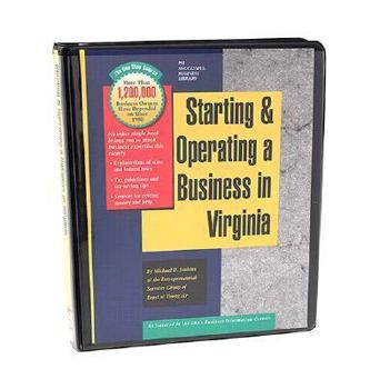 Hardcover Starting and Operating a Business in Virginia Book