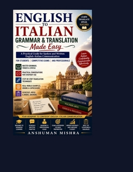 Paperback English to Italian Grammar & Translation Made Easy Book