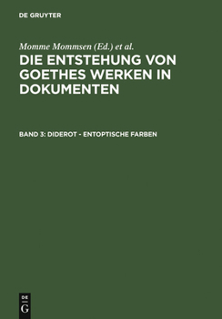 Hardcover Diderot - Entoptische Farben [German] Book