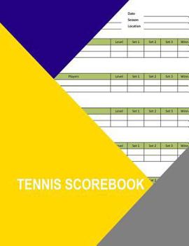Paperback Tennis Scorebook Book