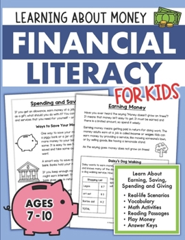 Financial Literacy for Kids Activity Book on Money and Finance: Lessons on Saving Spending Borrowing and Managing Money Responsibly