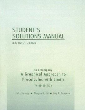 Paperback A Graphical Approach to Precalculus with Limits Student's Solutions Manual Book