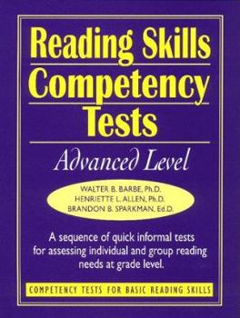 Spiral-bound Reading Skills Competency Tests: Advanced Level Book