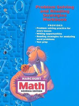 Paperback Georgia Harcourt Math: Problem Solving and Reading Strategies Workbook Book