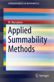 Paperback Applied Summability Methods Book