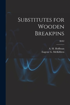 Paperback Substitutes for Wooden Breakpins; B482 Book