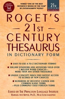 Paperback Roget's 21st Century Thesaurus: In Dictionary Form Book