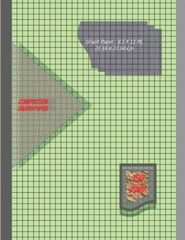 Paperback Graph Paper Notebook 8.5 x 11 IN, 21.59 x 27.94 cm: 1/4 inch thin = 0.25" squares perfect binding, non-perforated, Double-sided Composition Graph Pape Book