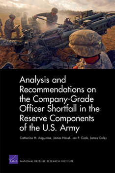 Paperback Analysis and Recommendations on the Company-Grade Officer Shortfall in the Reserve Components of the U.S. Army Book