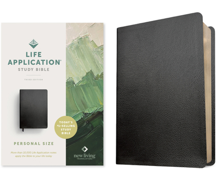 Bonded Leather NLT Life Application Study Bible, Third Edition, Personal Size (Bonded Leather, Black, Red Letter) Book