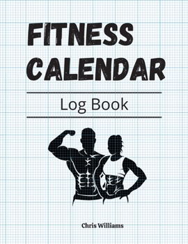 Paperback Fitness Calendar Notebook for daily - weekly weight tracking: Workout & running helper! [Large Print] Book